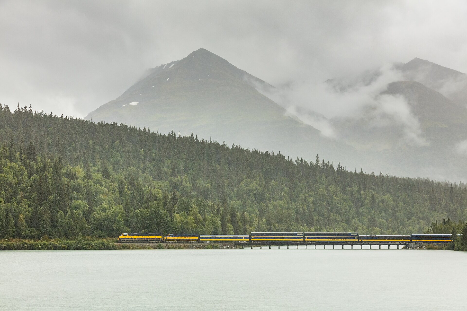 Emerald Lake turquoise waters in Yukon Territory